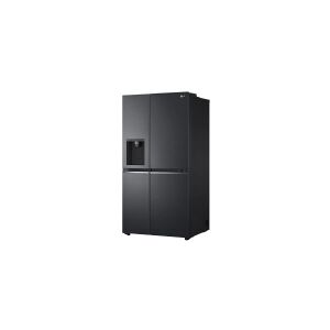 LG Electronics LG GSLV71MCLE - Køleskab/fryser - side-by-side med vanddispenser, isdispenser - Wi-Fi - bredde: 91.3 cm - dybde: 73.5 cm - højde: 179 cm - 635 liter - Klasse E - matsort stål