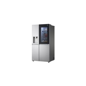 LG Electronics LG GSXV90BSDE - Køleskab/fryser - side-by-side med vanddispenser, isdispenser - Wi-Fi - bredde: 91.3 cm - dybde: 73.5 cm - højde: 179 cm - 635 liter - Klasse E - børstet stål
