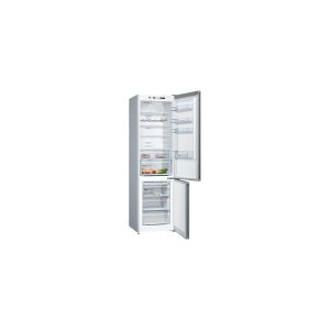 Bosch Serie   4 KGN39VLEB - Køleskab/fryser - bund-fryser - bredde: 60 cm - dybde: 66 cm - højde: 203 cm - 368 liter - Klasse E - inox-look