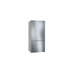 Bosch Serie   4 KGN86VIEA - Køleskab/fryser - bund-fryser - bredde: 86 cm - dybde: 81 cm - højde: 186 cm - 631 liter - Klasse E - inox-easyclean