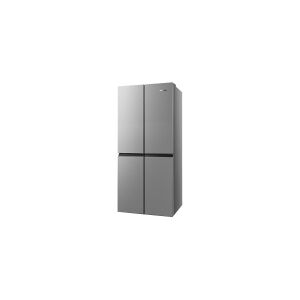 Hisense PureFlat Series RQ563N4SI2 - Køleskab/fryser - side-by-side - Wi-Fi - bredde: 79.4 cm - dybde: 70 cm - højde: 181 cm - 454 liter - Klasse F - inox-look