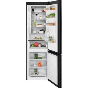 AEG rcb736e7mk frigorífico combi clase e no frost 2.01x59.5x66.2 libre instalación negro