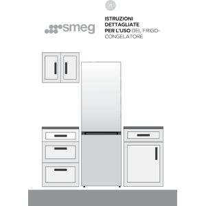 SMEG Frigorifero combinato libera installazione  FC18XDNE, apertura reversibile