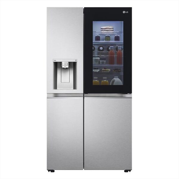 lg frigorifero side by side gsxv90mbae classe e 635lt-stainless steel