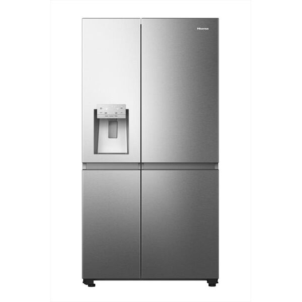 hisense frigorifero side by side rs818n4tie classe e 632lt-inox