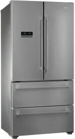 SMEG FQ55FXE1 - Frigorifero French Door con 2 porte e 2 cassettoni, acciaio inox antimpronta. Linea