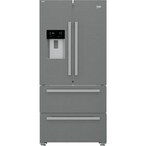 Beko GNE460520DVPX Freestanding American Style Fridge Freezer HarvestFresh - Brushed Steel