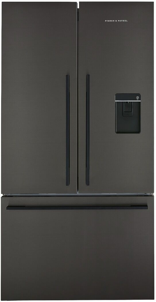 Fisher & Paykel Fisher Paykell RF540AZUB6 Fridge Freezer French Door  Matt Black Glass