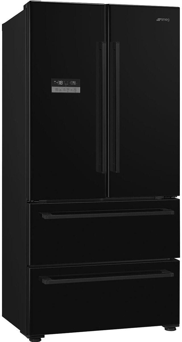 Smeg FQ55FNDF Black American Fridge Freezer - Black