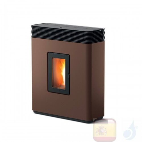 MCZ Estufa De Pellets Philo Comfort Air 14 M1 13.8 Kw Metal Bronce Canalizable Mando A Distancia Maestro Con Termostato A+