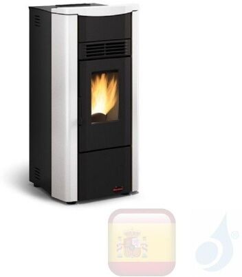 Extraflame Estufa De Pellets Serie Giusy Plus Evo 8.0 Kw Cerámico Blanco 1280555 Con Programador Semanal A+