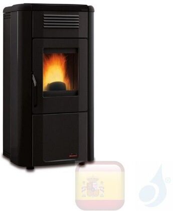 Extraflame Estufa De Pellets Serie Viviana Plus Evo 10.3 Kw Metal Negro 1275152 Con Programador Semanal A+