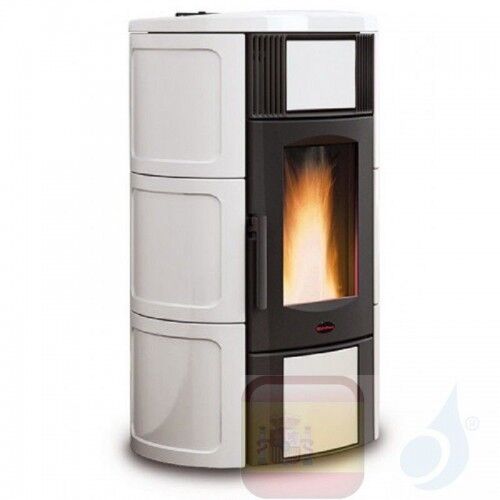 Extraflame Estufa Termo De Pellets Iside Idro 2.0 19.0 Kw Cerámico Blanco Con Mando A Distancia Y Cronotermostato A+