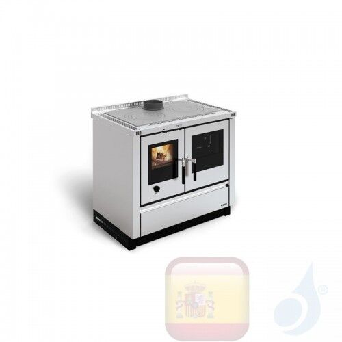 La Nordica Estufa De Cocina Padova 8.0 Kw Acero Inox Serie Horno De Leña 7016300 A