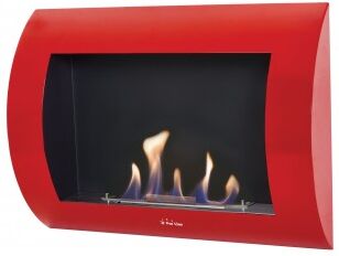 Biochimenea Con Frontal Curvo Rojo Inox-clasic R 60x45x13,5