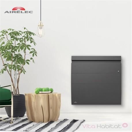 AIRELEC Radiateur Fonte AIRELEC - INOVA 2 Smart ECOControl 2000W Horizontal Gris Anthracite - A693807