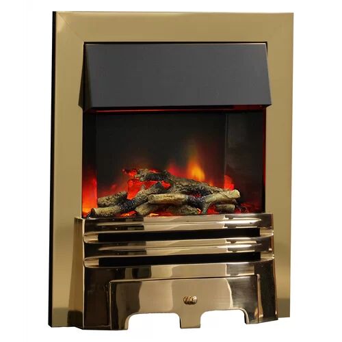 Belfry Heating Zion Illusion Electric Inset Fire Belfry Heating Finish: Brass 120cm H x 80cm W x 1.3cm D