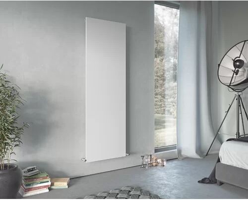 Belfry Heating Andrew Vertical Flat Panel Radiator Belfry Heating Radiator Colour: White, Size: 150cm H x 60cm W x 7.4cm D  - Size: 180cm H x 45cm W x 7.4cm D