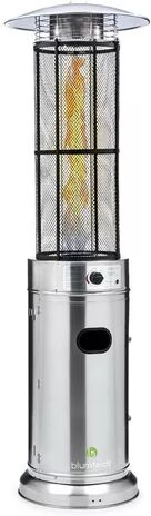 Blumfeldt Goldflame Gas Patio Heater Blumfeldt Colour: Silver  - Size: 27cm H X 21cm W X 20cm D