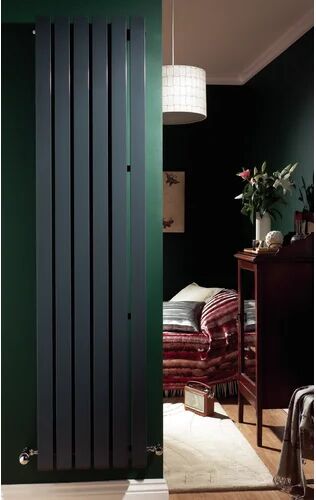 Belfry Heating Andy Vertical Designer Radiator Belfry Heating Size: 180 cm H x 58.5 cm W x 11.9 cm D, Finish: Anthracite  - Size: 60cm -180cm H X 28cm -118cm W X 11cm D