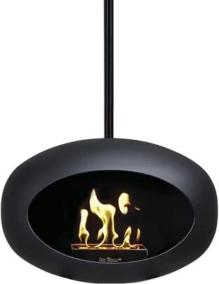 Le Feu by Lauritsen Recessed Bio Ethanol Fire Le Feu by Lauritsen Size: 184cm H x 55cm W x 55cm D, Finish: Black/Grey  - Size: Large