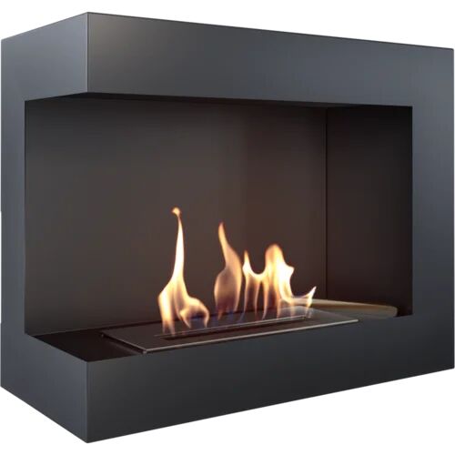 Kratki Delta Dorsey Recessed Wall Mounted Bio Ethanol Fire Kratki Size: 52cm H x 63cm W x 32cm D  - Size: 50.5cm H x 45.5cm W x 45.5cm D