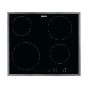 Zanussi ZHRN641X Glaskeramik Elektro Kochfeld  Breite 57.6 cm autark