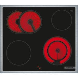 NKN64RGA2E Serie 4, Elektrokochfeld, 60 cm, herdgesteuert, Schwarz, aufliegender Rahmen - Edelstahl, Schwarz - Bosch