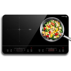 GASLAND Chef IH60BT Doppel Induktionskochplatte, 3500W Induktionskochfeld 2 Platten mit Sensor-Touch, 10 Temperaturstufen, 10 Leistungsstufen,