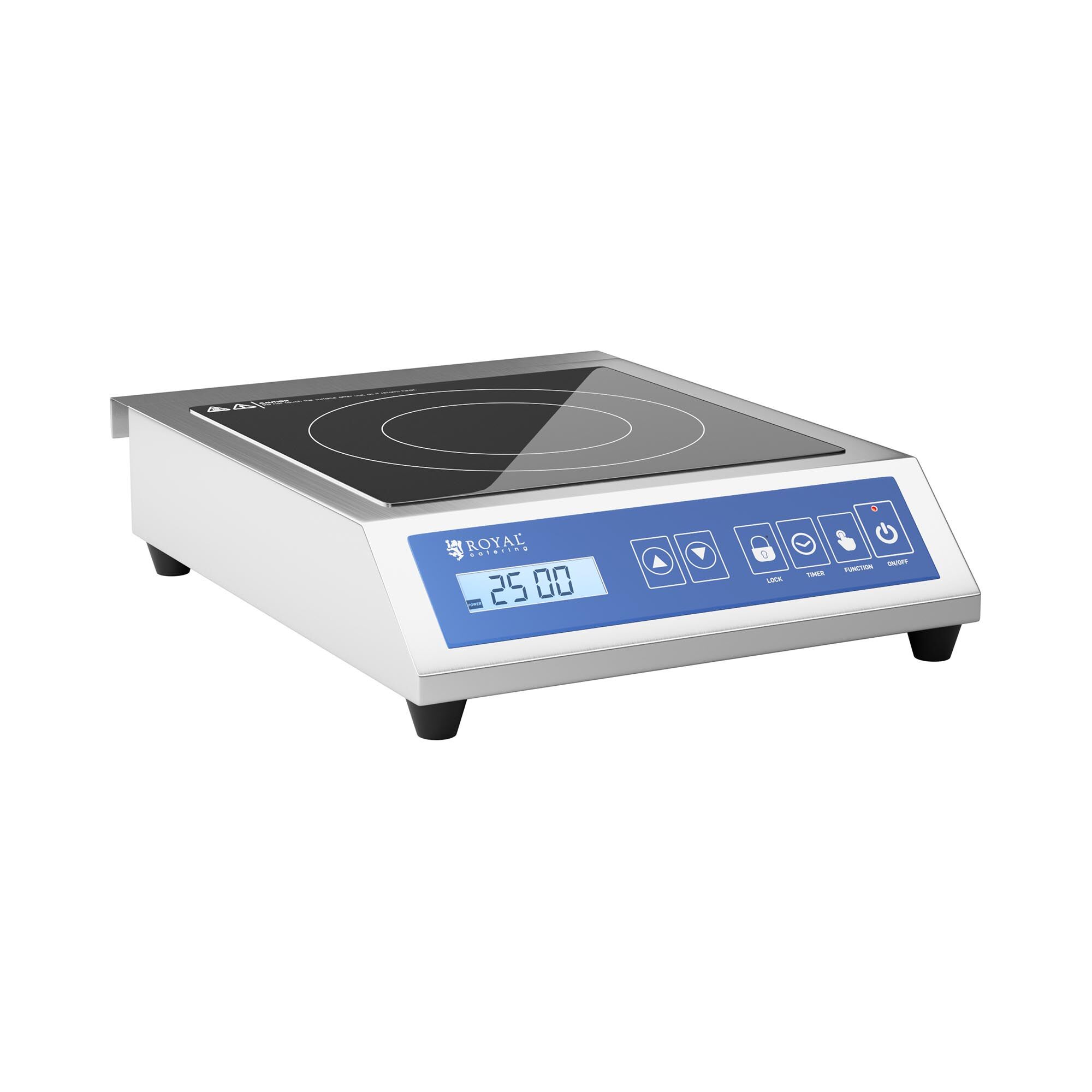 Royal Catering Induktionsplatte - 28 cm - 60 bis 240 °C - Touchdisplay - Timer 10011391