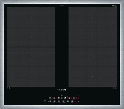 Siemens EX645FXC1E iQ700 Autarkes Induktionskochfeld, Glaskeramik, 60 cm breit, Edelstahlrahmen