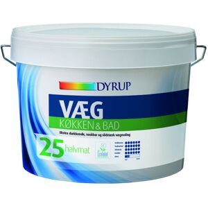 Dyrup Væg 25 - Køkken & Bad Hvid - 2,25lt