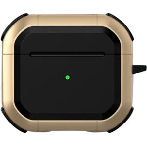 Generic AirPods Pro 2 dobbeltfarvet beskyttelsesetui med spænde - Guld Gold