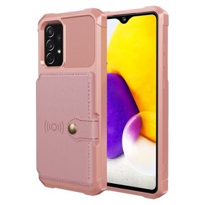 Floveme Samsung Galaxy A53 5G - Elegant cover med kortholder Pink gold