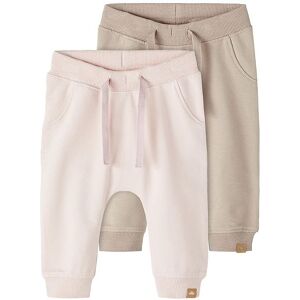 Name It Sweatpants - Noos - Nbntakki - 2-Pak - Rose Smoke - Name It - 68 - Sweatpants