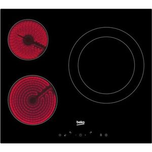 Beko hic63402t placa vitroceramica 60cm 3 zonas negro