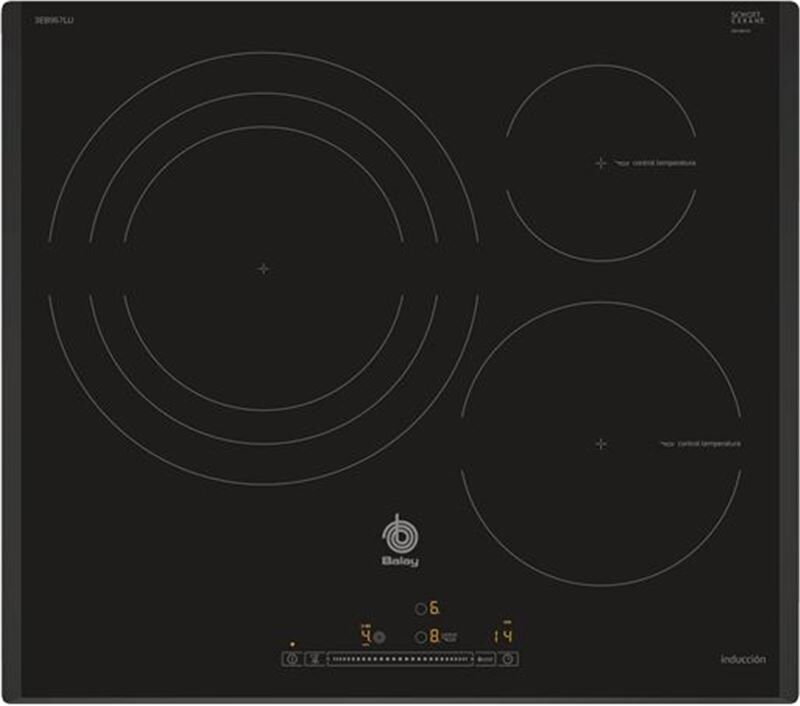 Balay 3eb967lu placa inducción independiente , 3 zonas bisel.