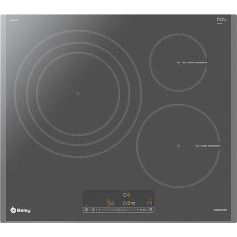 Balay 3eb967au placa inducc antracita 60cm 3zon vitrocerámicas inducción