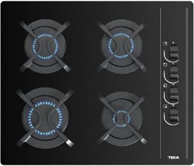 Teka gbc640002klb placa gbc64002 klb but cristal gas 60cm 4 negro