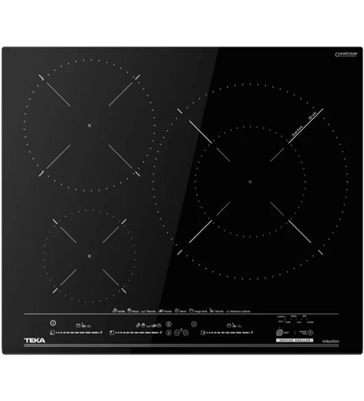 Teka 112500055 mestrepaeller izc 63632 mpt bk placa de inducción con sensores de temperatura 3 zonas