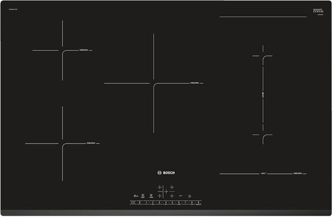 Bosch Placa de Inducción BOSCH PVW831FC5E (Eléctrica - 80 cm - Negro)