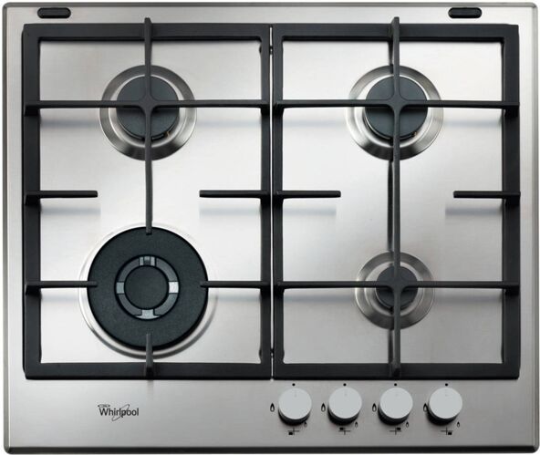 Whirlpool Placa de Gas WHIRLPOOL AKA 6422/IX (Gas Butano-propano - 59 cm - Inox)