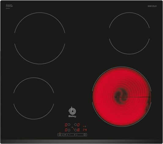 Balay Placa de Vitrocerámica BALAY 3EB720LR (Eléctrica - 59.2 cm - Negro)