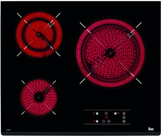 TEKA Placa de Vitrocerámica TEKA TZ 6320 (Eléctrica - 60 cm - Negro)