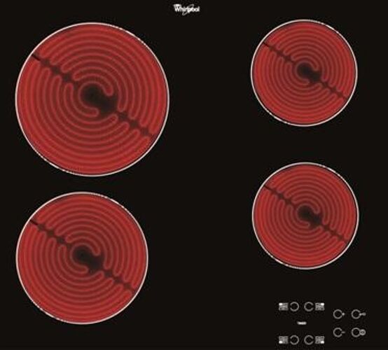 Whirlpool Placa de Vitrocerámica WHIRLPOOL AKT 8090/NE (Eléctrica - 58 cm - Negro)