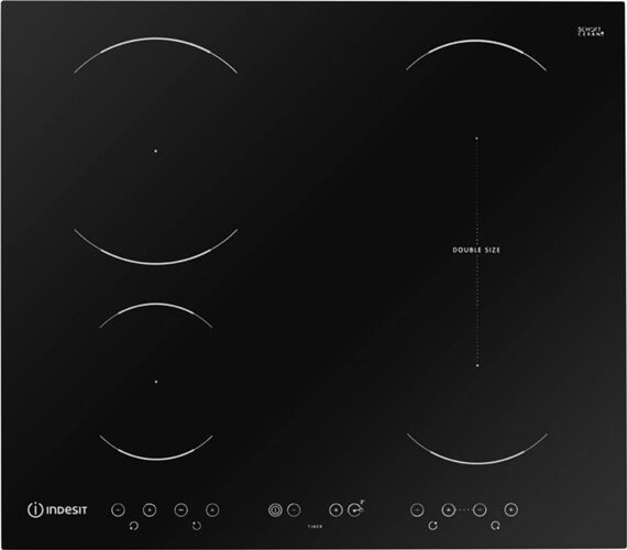 Indesit Placa de Inducción INDESIT VID 641 B C (Eléctrica - 58 cm - Negro)