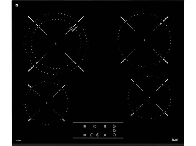 TEKA Placa de Vitrocerámica TEKA TZ 6420 (Eléctrica - 60 cm - Negro)