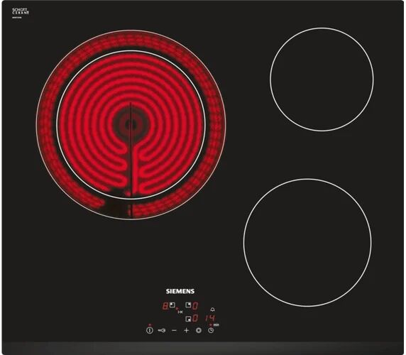 Siemens Placa de Vitrocerámica SIEMENS ET631BK17E (Eléctrica - 59.2 cm - Negro)