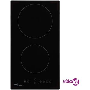 vidaXL Keraaminen liesi 2 poltinta kosketushallinta 3 000 W