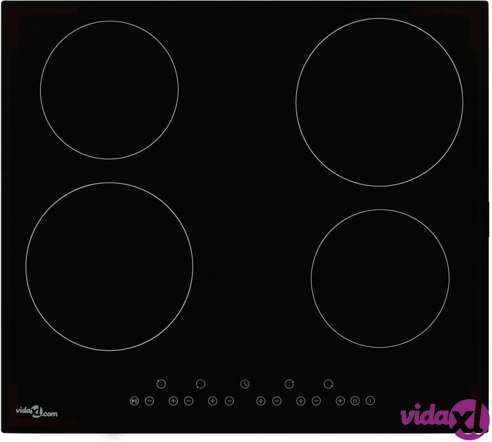 vidaXL Keraaminen liesi 4 poltinta kosketushallinta 6 000 W